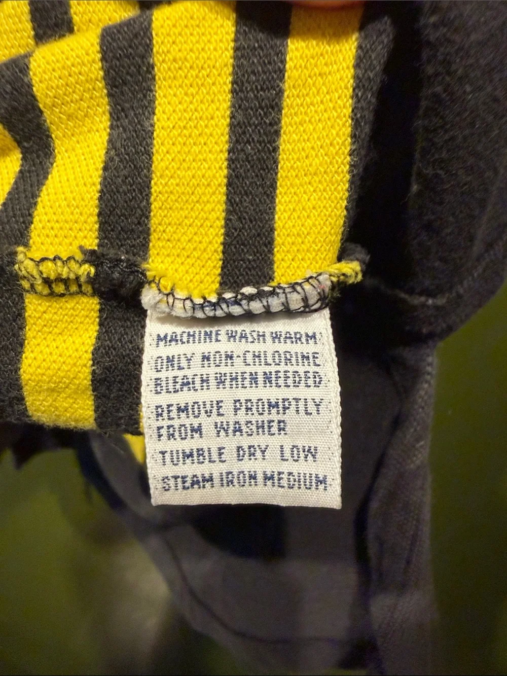 Vintage Polo by Ralph Lauren Black Multi-Stripe Rugby Polo Shirt